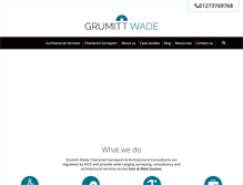Tablet Screenshot of grumittwade.com